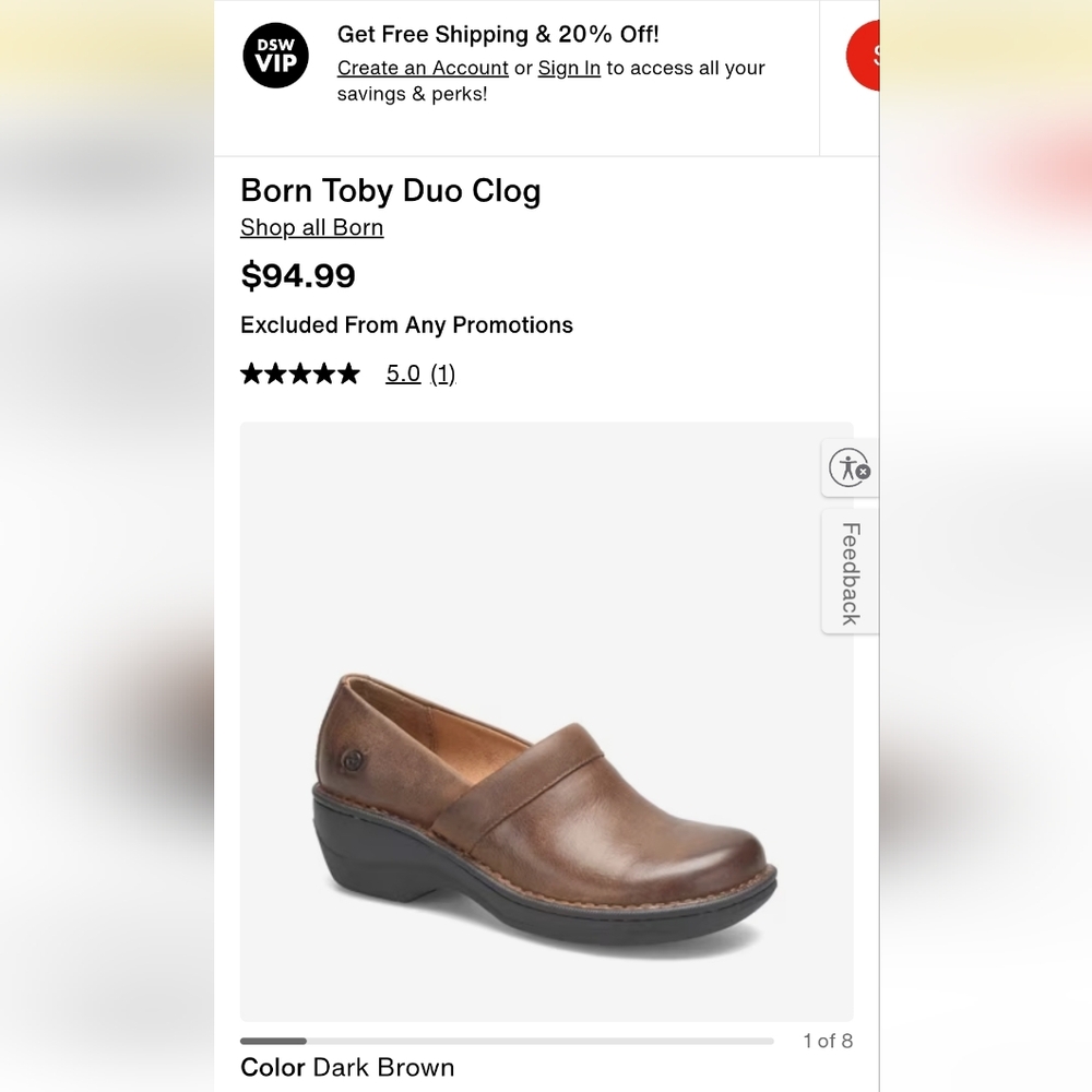 Born B.O.C. Rasen Slip-On Brown Clogs Women's Size 8M - Picture 13 of 13